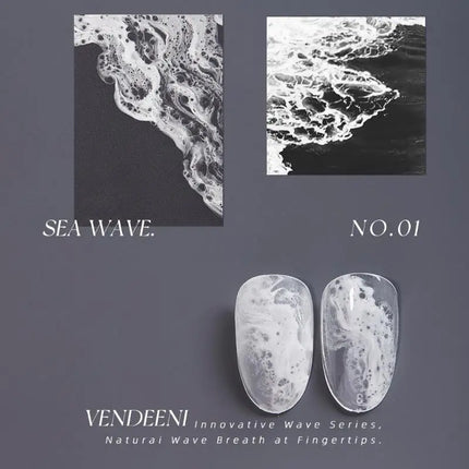 Quickly Blooming Ocean Wave Marble Blossom Gel Polish Semi Permanent Soak Off Bubble Varnish For DIY Nail Art