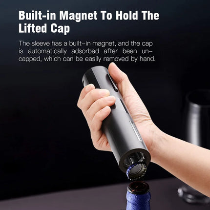 Electric Wine Openers USB Rechargeable Automatic Corkscrew Wine Beer Bottle Opener Foil Cutter Kitchen Accessories Cap Opener