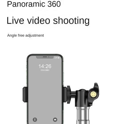 160cm Live Broadcast Tripod Landing Type Camera Anchor Selfie Light Frame Metal Thermometer Phone Holder