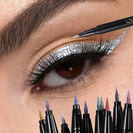 Pearlescent Eyeliner Stick Pen Glitter Eyes Shadow Waterproof Quick-dry Gold Eye Liner Shiny High-gloss Cosmetics Beauty Makeup