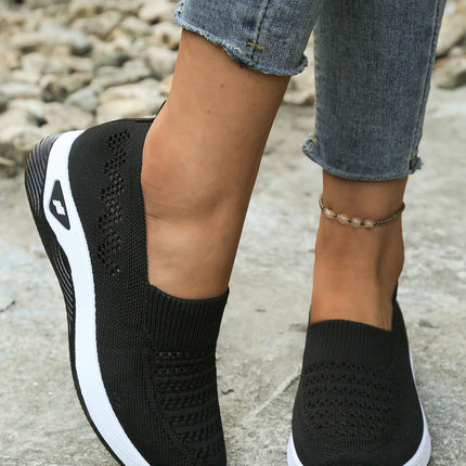 Fashionable casual single shoes, breathable and comfortable women's shoes, sports vulcanized shoes, anti-slip flat shoes