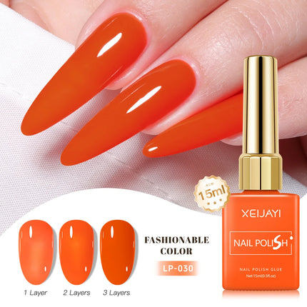 Colored Square Bottle Nail Varnish Gel 60 Colors Gloss Matte Ice-clear Nail Polish Fruit Green Nail Art Soak Off UV Gel Lacquer