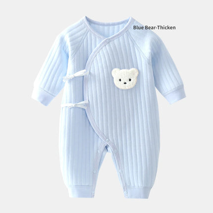 Bear Newborn Baby Clothes New Born Baby Jumpsuit for Boys Girls Cotton Toddler Rompers with Hat Bebe Outfits One-Piece Pajamas
