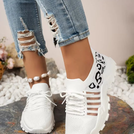 [Leopard print sneakers] lightweight and breathable  Leading the way women's casual sneakers.women's shoes sale shoes