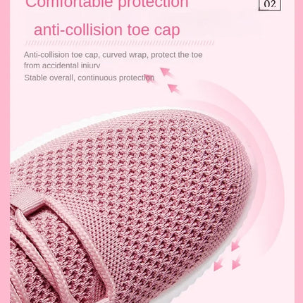 2025 Sports Running Shoes Women's Mesh Breathable Walking Women's Sports Shoes Comfortable and Fashionable Casual Sports Shoes