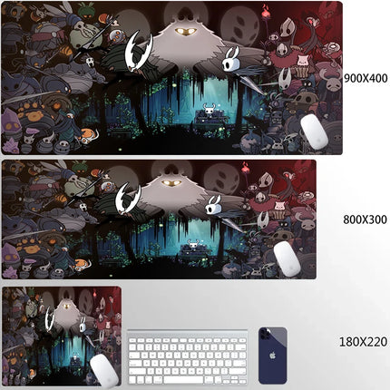 Large Hollow Knight PC Gaming Accessories Mouse Pad Office Laptop Cartoon Game Cabinet Mousepad Anime Cute HD Table Mat Carpet
