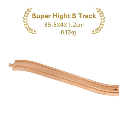 Kinds Of Wooden Track Accessories Beech Wood Railway Train Track Toys Fit for Biro All Brands Wooden Tracks Kids Education Toys