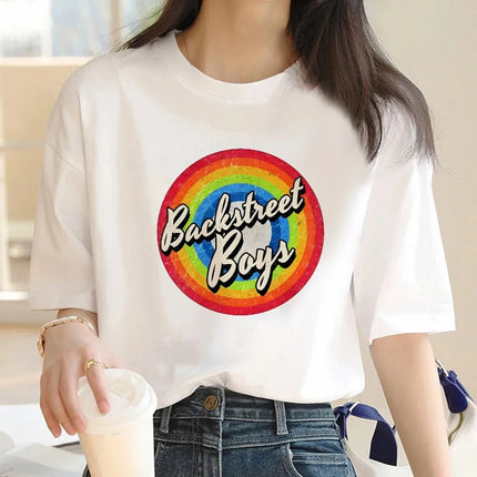 Backstreet Boys Classic Album Poster Graphic Print T-Shirt for Fans Men Women Crewneck Cotton New Fashion Oversized Casual Tops