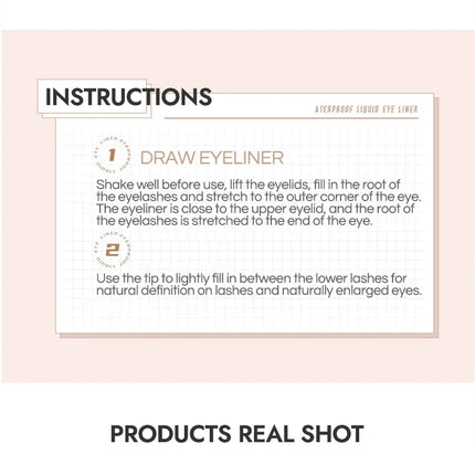 GEGE BEAR Precision Tip Fast Driving Quick Draw Liquid Eyeliner Pen Daily Use Waterproof Smudge Proof Long Last Eyeliner Pencil