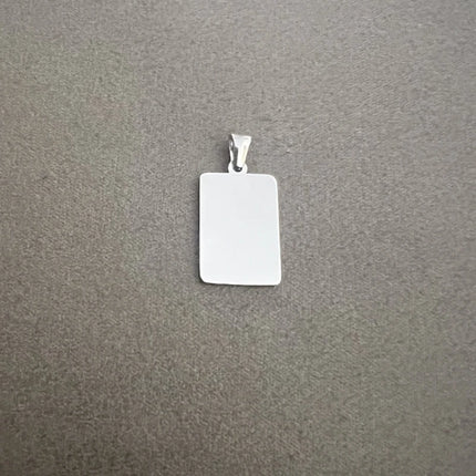 20pcs/Lot 15x22mm size 304 Stainless Steel Mirror Polished Rectangle Charms Pendants Accessories DIY Jewelry Making Necklace