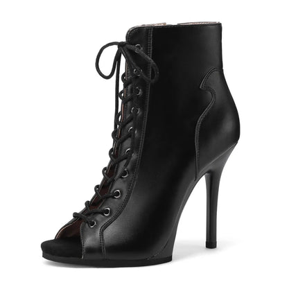 2023 New Fashion Women Heels  Lace-up Boot Stilettos Jazz Dance Lady Shoes For Latin Dancing Outdoor Sexy Stilettos Plus Size