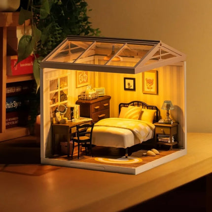 Rolife DIY Miniature Dollhouse Kit with Accessories Model Supply Store Kit with LED to Build Decent Birthday Gift
