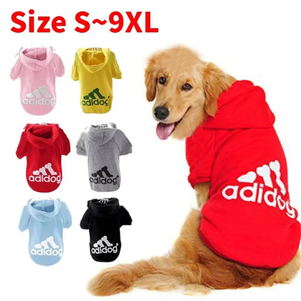 Winter Dog Clothes Adidog Sport Hoodies Sweatshirts Warm Coat Clothing for Small Medium Large Dogs Big Dogs Cat Pets Puppy Outfi