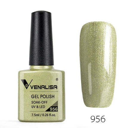 Venalisa Nail Gel Polish Semi Permanent Salon Quality TPO Free Glitter 7.5ml Soak off UV LED Nail Gel Varnish