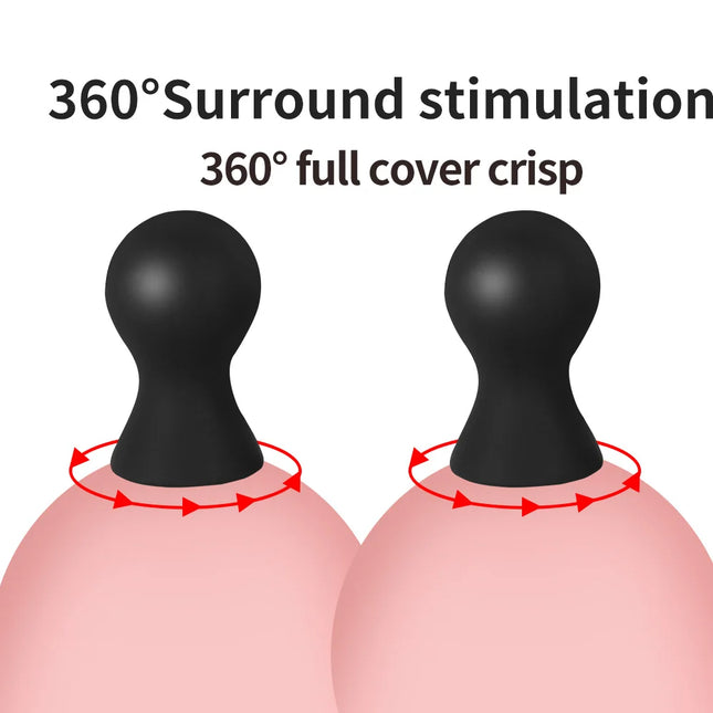 2PCS Silicone Nipple Sucker Pump Breast Massager Sex Toys For Women Nipple Clamps Clitoris Stimulator Sexy Games For Couples