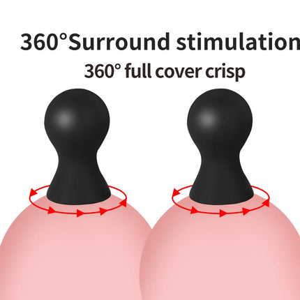 2PCS Silicone Nipple Sucker Pump Breast Massager Sex Toys For Women Nipple Clamps Clitoris Stimulator Sexy Games For Couples