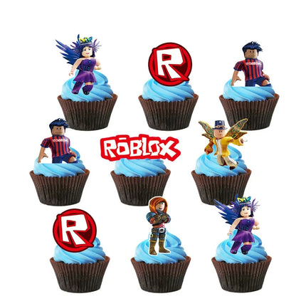 Roblox Birthday Party Supplies Kit with Decoration Favors Toys Tableware Gift Bag Paper Products And Balloons for Christmas Cele