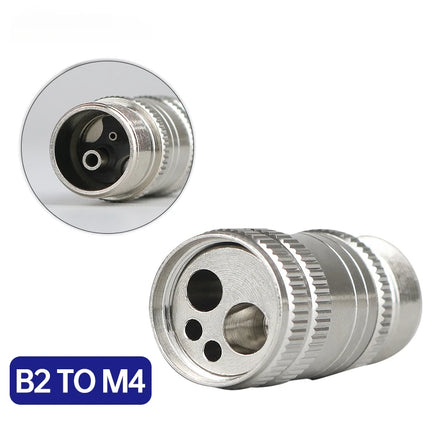 Dental Turbine Handpiece Adapter 4 Holes 2 Holes Changer Connector Dental High Speed Handpiece Spare Parts Tools for Air Motor