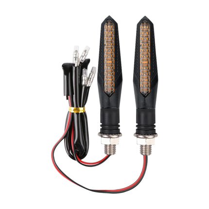 2Pcs Motorcycle Turn Signal Lights Universal LED Motorbike Turning Indicators Daytime Running Waterproof 12V Motorbike Lights