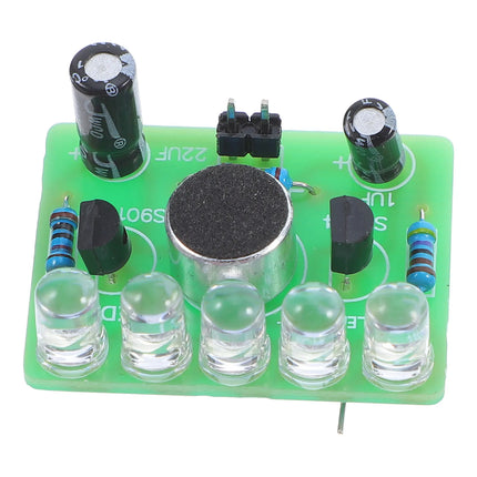 Soldering Project Kit DIY Sound Controlled Flowing Light Board for Beginners Electronics Circuit Electronics Project Kit