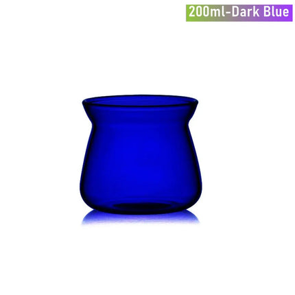 High Borosilicate Glass Coffee Carafe for Pour Over Coffee Maker 7oz/17oz Glass Coffee Pot Blue Amber Grey Clear Coffee Server