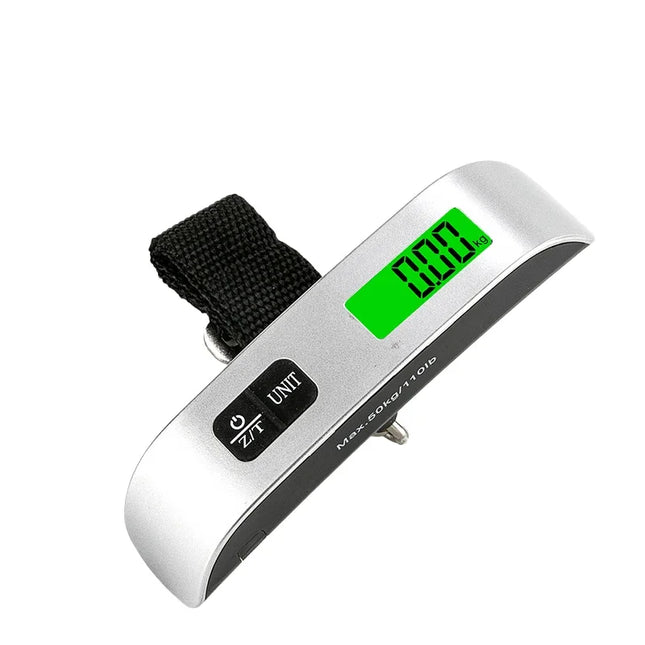 Electronic Hanging Suitcase Travel Weigh Scale | Portable Digital LCD Luggage Scale 110lb 50kg for Baggage Bag Balance 1pc