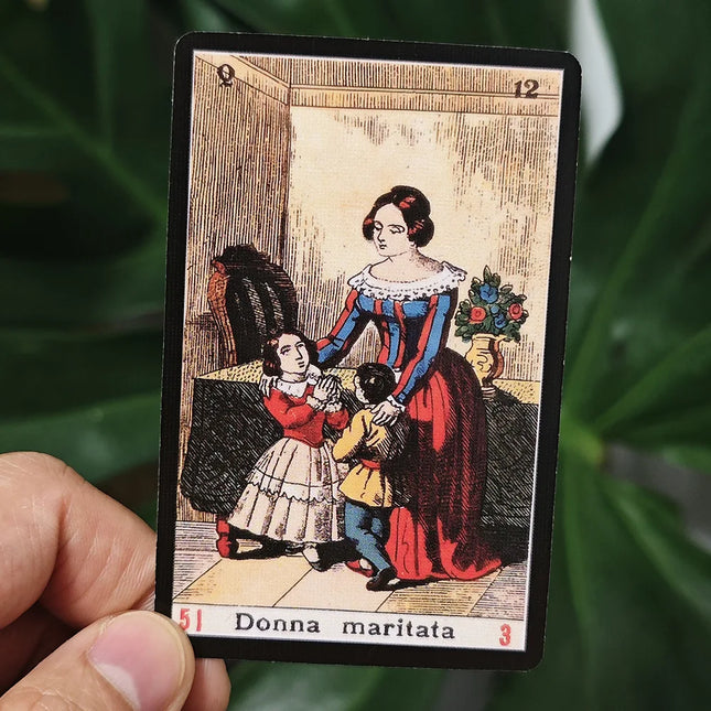 Oracle Sibyl Cards 3.5*2.4inch Every Day Oracle Deck Sibilla Italian Deck 52Pcs