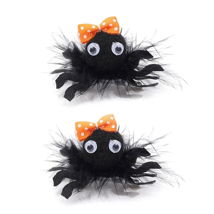 Halloween Spiders Hairpin Stylish Hair Clip Animal Hair Barrettes for Baby Girls Kids Parties Headwear Hair Decorations