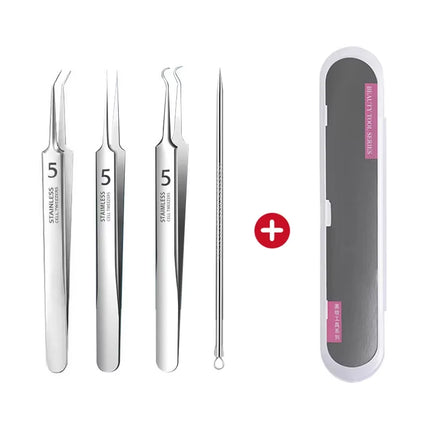 Ultra-fine No.5 cell blackhead and acne tweezers for facial beauty a special needle tool for women to remove blackheads and acne
