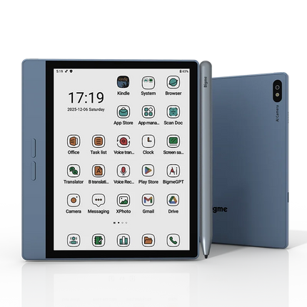Bigme B7 ereader, 4+64GB, 7'' E-ink paper-like ebook reader, Android 14 OS, support Google Play, eye-comfort ebook w/ 4G calling
