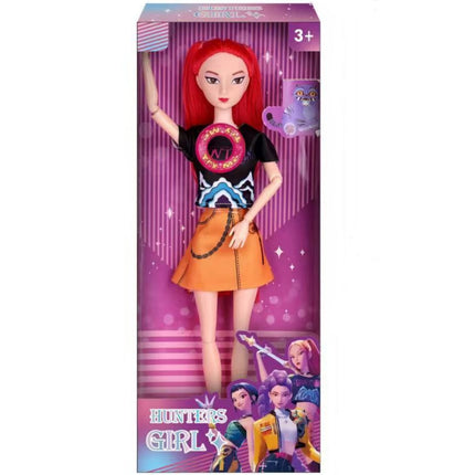 Kpop Rumi Mira Zoey Vinyl Doll Anime Hunters Girl 11 Inch Articulated With Theme Music Cute Toy 3PCS Set Gift for Kids Girl Fans