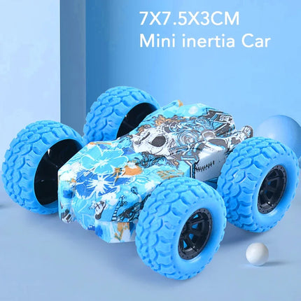 Multi Color Graffiti Creative Pull Back Car Double-Side Vehicle Inertia Safety and Fall Resistance Shatter Proof Model for Kids