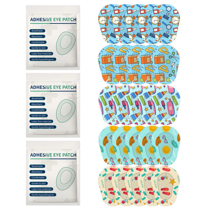 90PCS Child Amblyopia Eye Patch Training Eyeshade Orthoptic Corrected Eye Patches Lazy Kids Girl Boy Adult Adhesive Eye Mask Hot