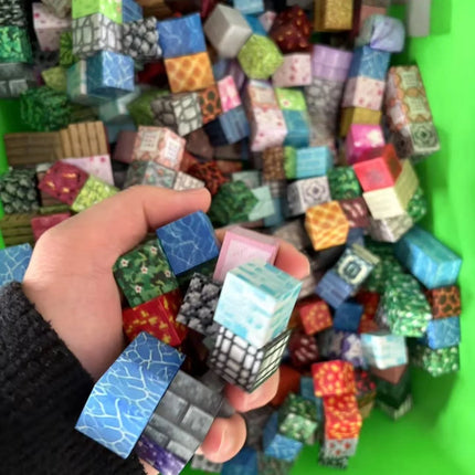 10-500 pcs Magnetic Building Blocks Mine World Magnetic Forest House STEM Sensory Toys Brick Cube Toys Set Creative Toy for Gift