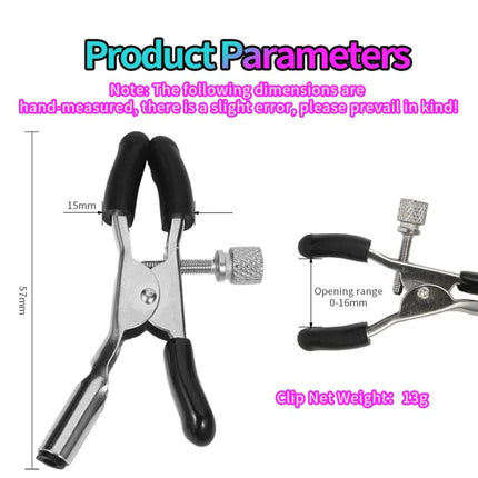 Electric Shock Nipple Clamps Labia Clip Nipple Toy for Women Men Couple Electric Shock Foreplay Flirting Sex Toys for Pleasure