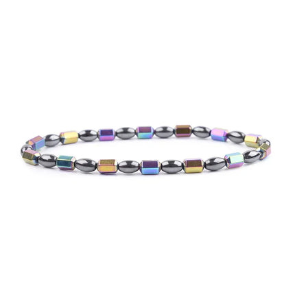 Flat Bead Magnets Magnetic Therapy Bracelets Anklet Pain Relief Slimming Health Jewelry Weight Loss Magnet Anklets for Women Men