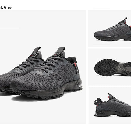 Baasploa Men Running Shoes Lightweight Breathable Jogging Sport Shoes Male Lace-up Fashion Comfort Casual Sneakers Non-slip