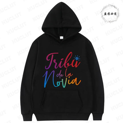 Women's Bachelorette Sweatshirts: Spanish Girls Single Farewell Pullover Hoodies, Future Bride & Bridesmaid for Bridal Shower