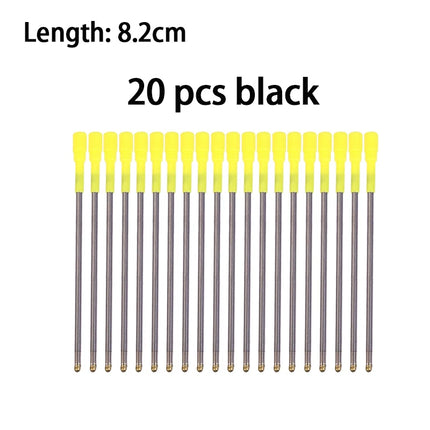 Compatible Ballpoint Pen Refills, Crystal Pen Refills 1.0mm Medium Point Black & Blue, Medium Point Metal Refill