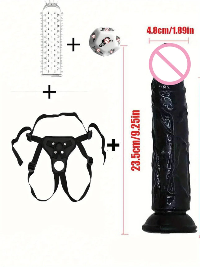 Wearable Strapon Penis for Women Black Dildo Pants Lesbian G Spot Stimulator Adult Standard Size Women Strap Sex Toys for Women