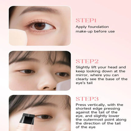 New Duals-Head Rotatable Eyeliners Stamp Integrated Waterproof Long Wear Wing Stencil Liquid Eye Liner Pen Fast Drying Makeup