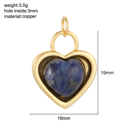 Bohemian Natural Stone Bead Charms For Jewelry Making Supplies Blue Green Stone Zircon Dijes Diy Earrings Bracelet Necklace