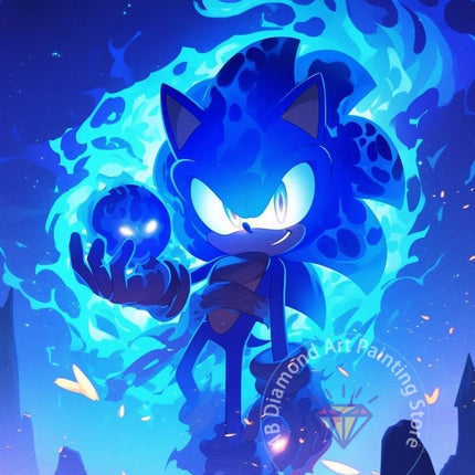 Sonic 5D Diamond Painting Kit DIY Embroidery / Kit Peinture Diamant Sonic 5D
