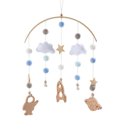 Baby Cloud Rattles Crib Mobiles Toys 0-12 Months Bell Musical Box Newborn Bed Bell Toddler Rattles Carousel For Musical Toy Gift