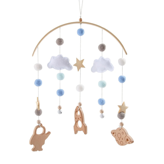 Baby Cloud Rattles Crib Mobiles Toys 0-12 Months Bell Musical Box Newborn Bed Bell Toddler Rattles Carousel For Musical Toy Gift