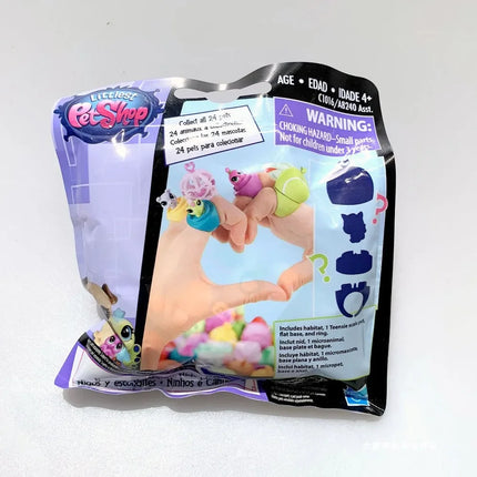 Hasbro Littlest Pet Shop LPS Blind Box Toy Cute Big Eyes Cat Dog Rabbit Model Pendant Animal Doll Mystery Box Toy Children Gift