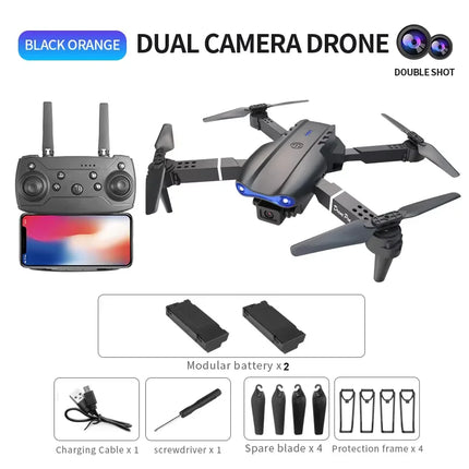 ZNLYRION Dual Camera FPV Drone Optical Flow Hover Foldable RC Quadcopter APP Path Flight Beginner Drone Toy
