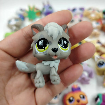 Original LPS Pet Toys Cute Animal Can Shake Head Kitten Collection Toys for Girls Christmas Birthday Gift