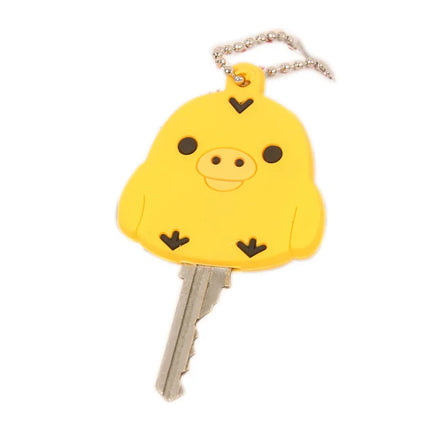 Rilakkuma Key Protective Cover Keychains New Anime Relax Bear PVC Cases Backpack Bags Key Rings Pendants Charms Gift Hot Sales