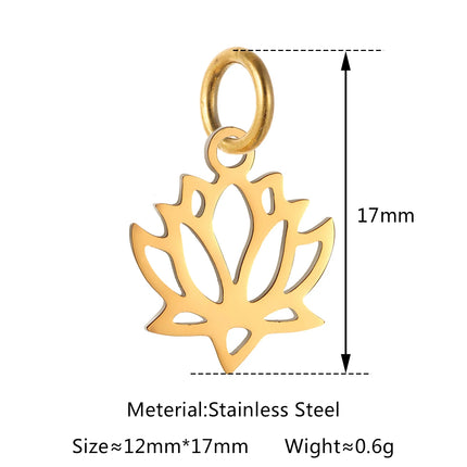 5pcs/Lot Stainless Steel Hollow Animal Cat Or Dog Claw Charm For DIY Necklace Bracelet Earrings Jewelry Accessories Pendants